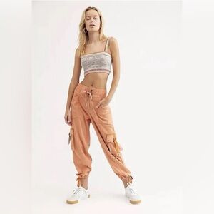 Free People Semi-Charged Cargo Jogger Sweatpants Sz S NWT !